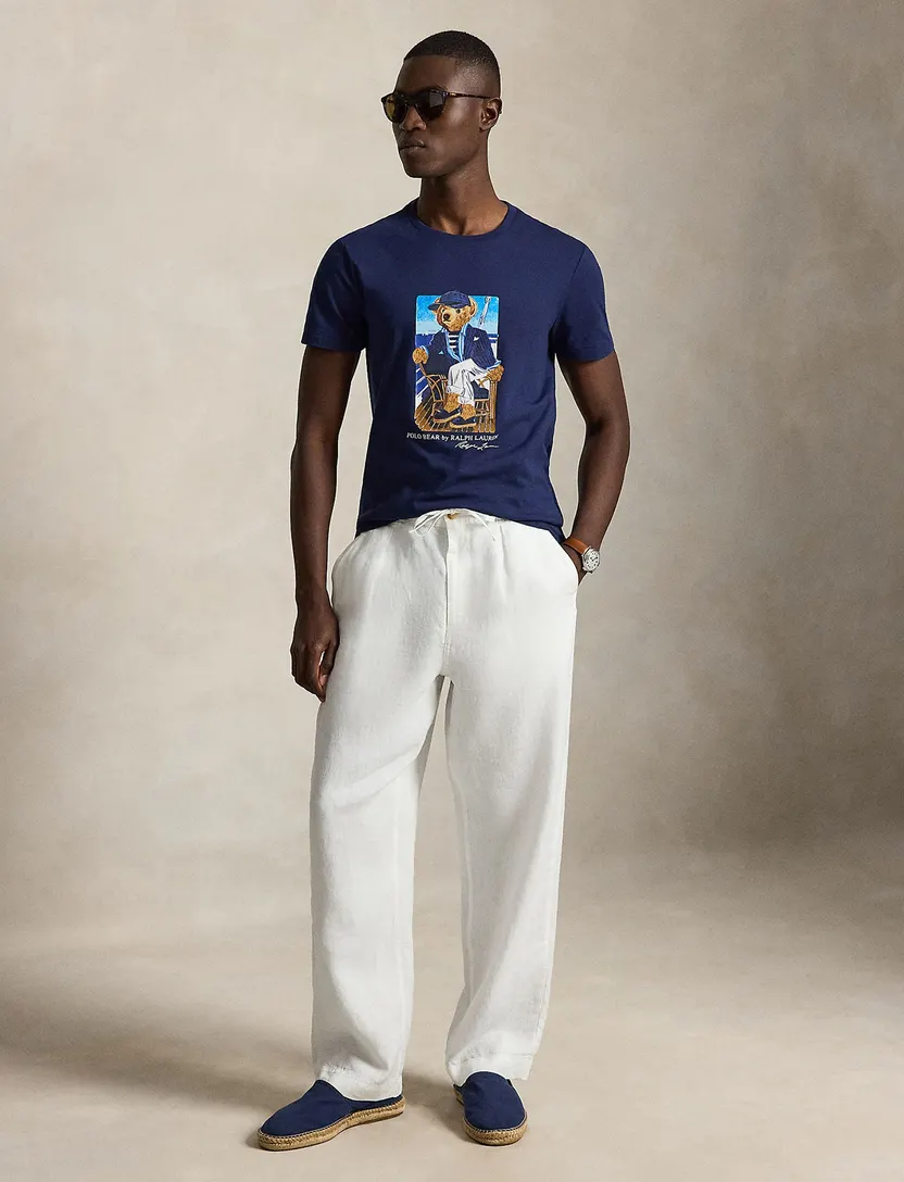 Polo Ralph Lauren Bear T-shirt navy met opdruk