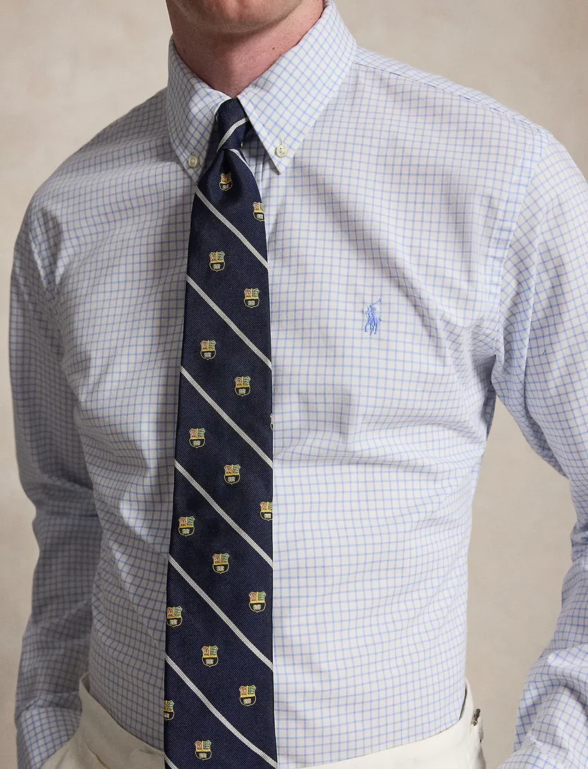 Overhemden Polo Ralph Lauren Custom Fit lichtblauw geruit