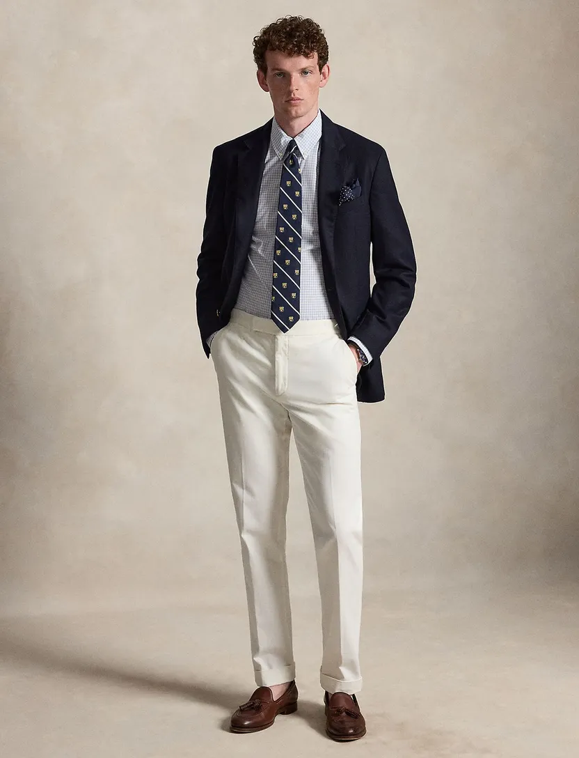 Overhemden Polo Ralph Lauren Custom Fit lichtblauw geruit