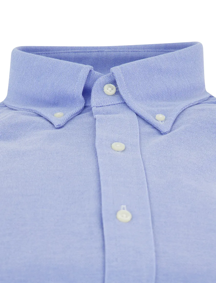 Polo Ralph Lauren Knit Oxford overhemd blauw