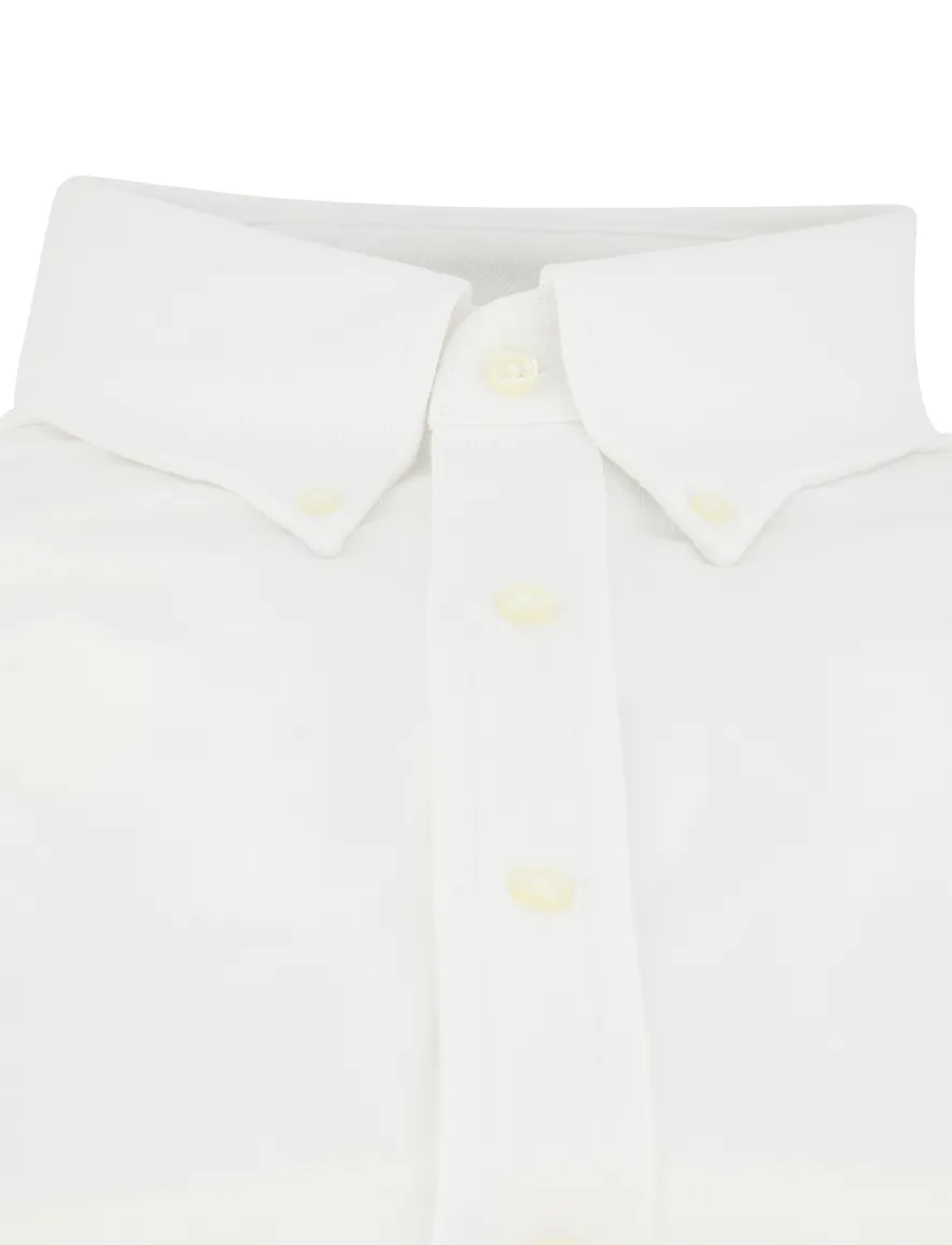 Overhemd Polo Ralph Lauren Knit Oxford wit