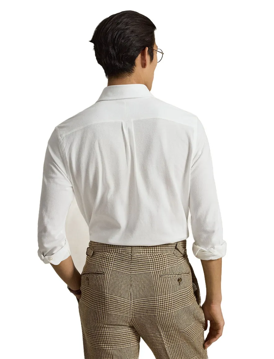 Overhemd Polo Ralph Lauren Knit Oxford wit