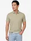 Poloshirt Brax olijfgroen gemêleerd katoen