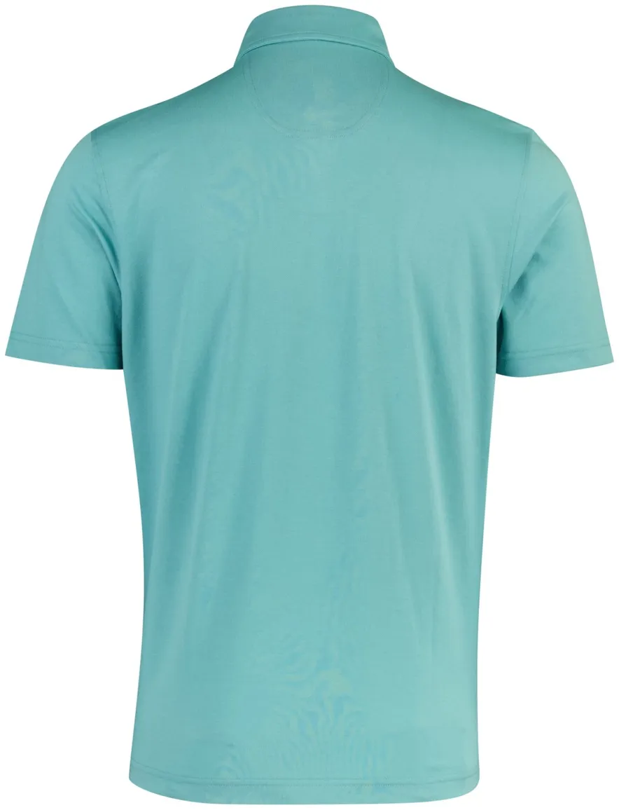 Poloshirt Brax turquoise normale fit