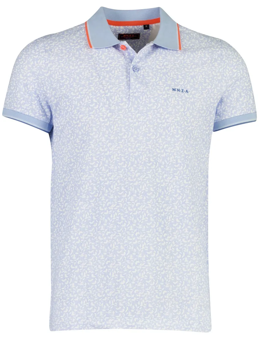 NZA polo korte mouw blauw
