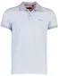 Poloshirt New Zealand lichtblauw met blaadjesprint