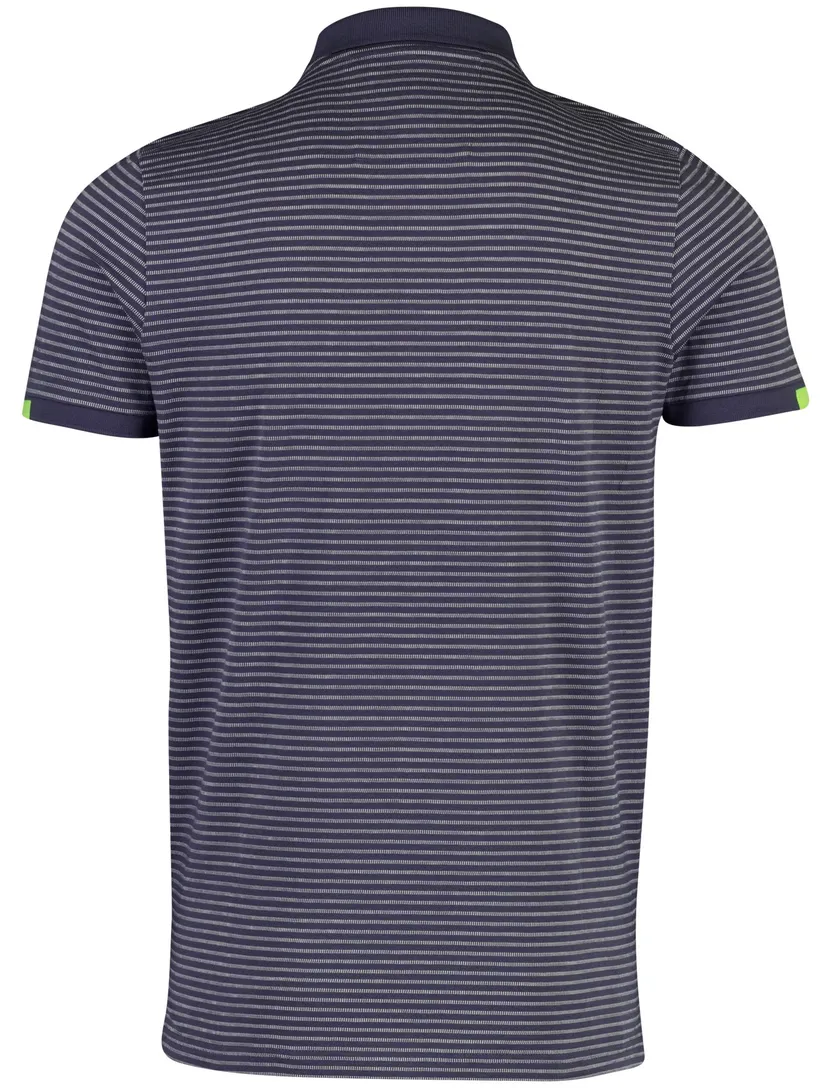 NZA poloshirt blauw gestreept 100% katoen