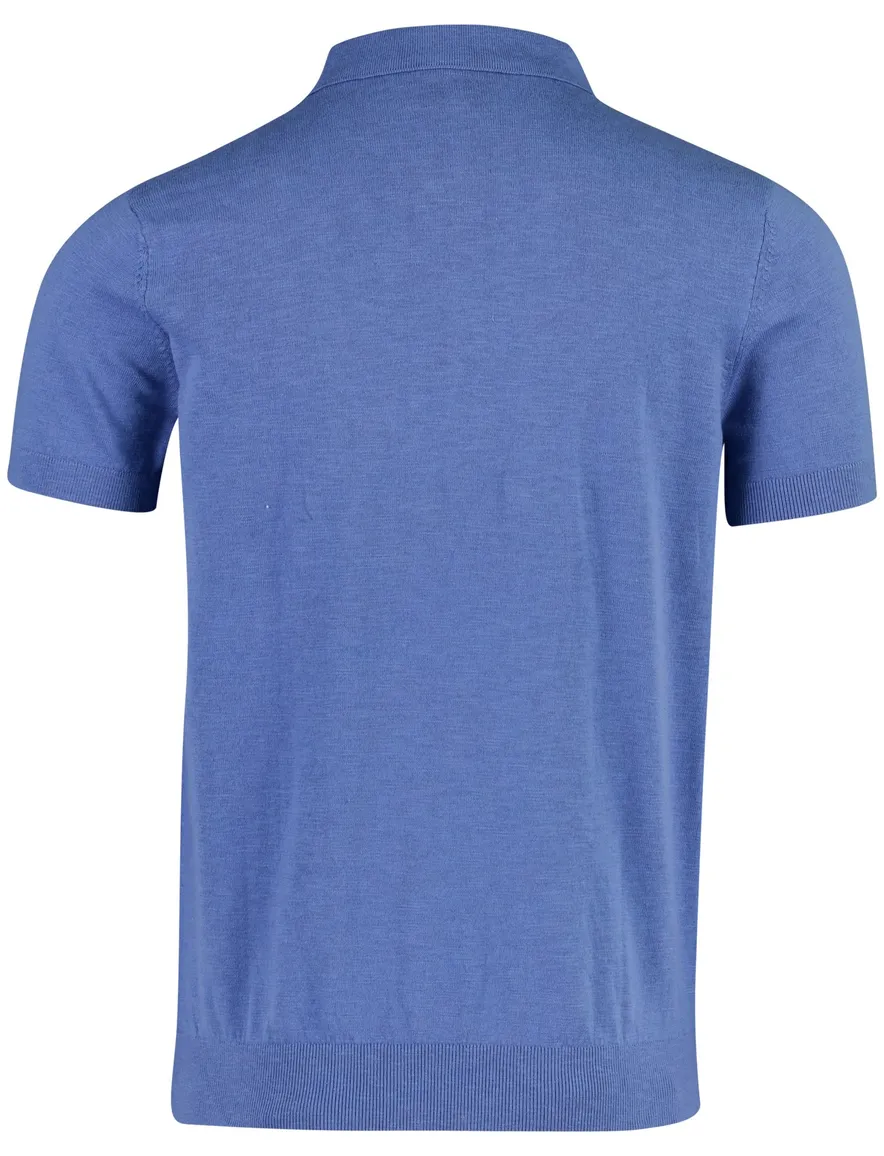 Poloshirt New Zealand blauw katoen normale fit