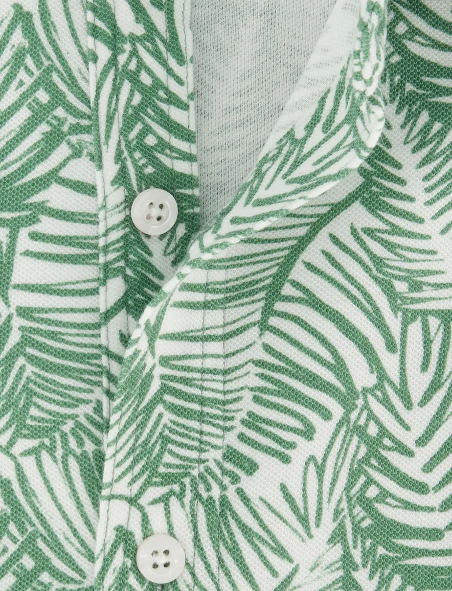 New Zealand overhemd groen geprint