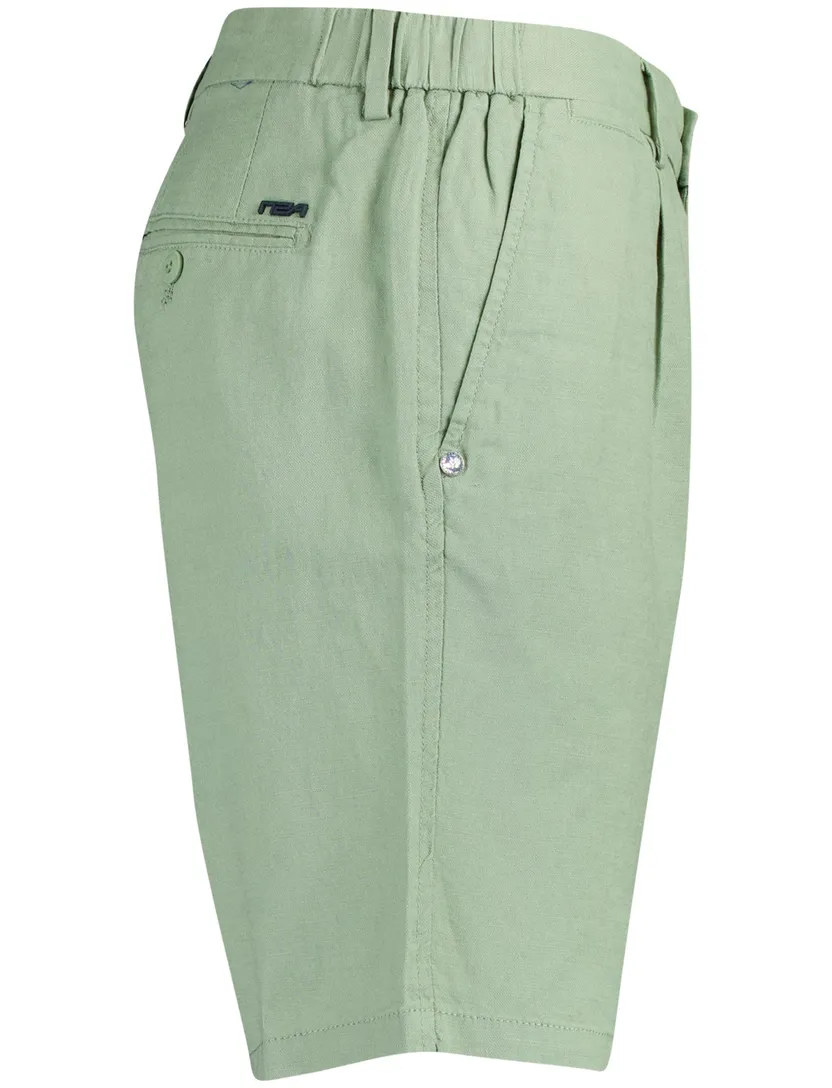 Shorts New Zealand groen 100% linnen