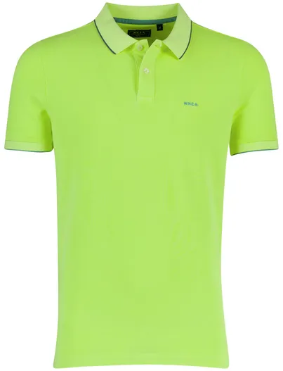 New Zealand Poloshirt New Zealand geel piqué katoen