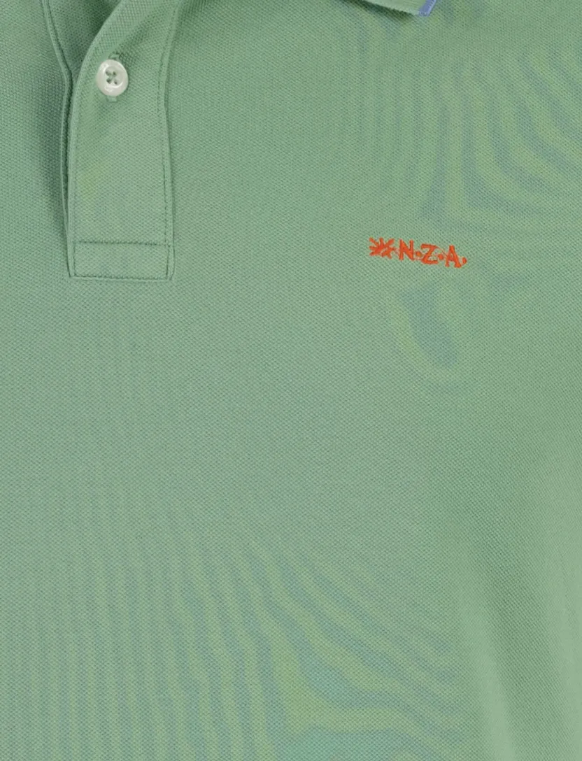 New Zealand poloshirt groen pique katoen