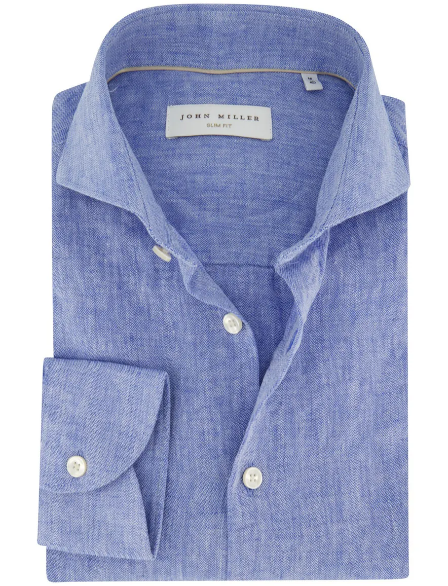 Overhemd John Miller blauw 5710462-16