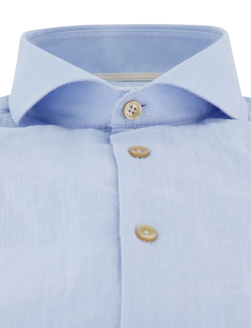 Overhemd Ledub Modern Fit lichtblauw