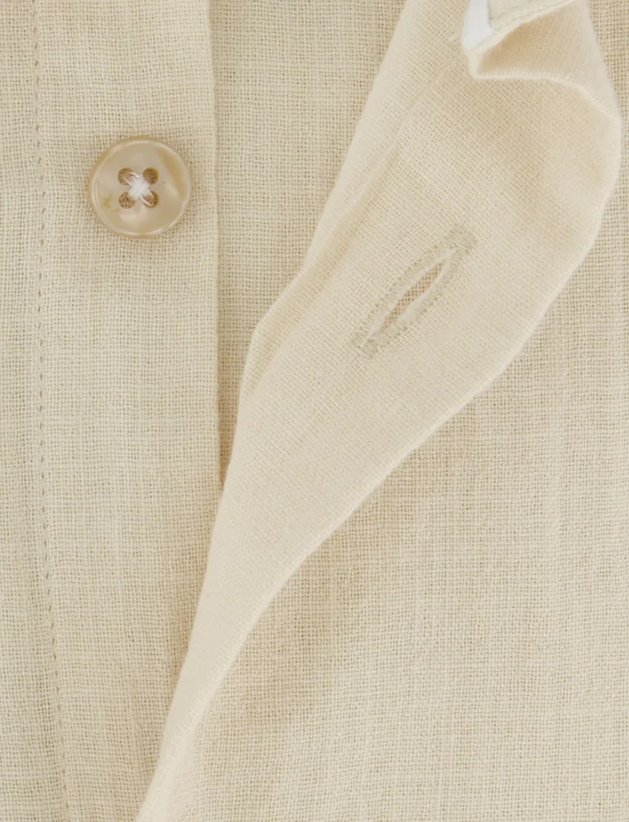 Beige overhemd Ledub Modern Fit