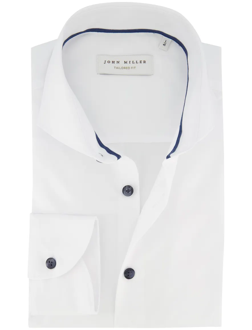 John Miller overhemd wit tailored fit