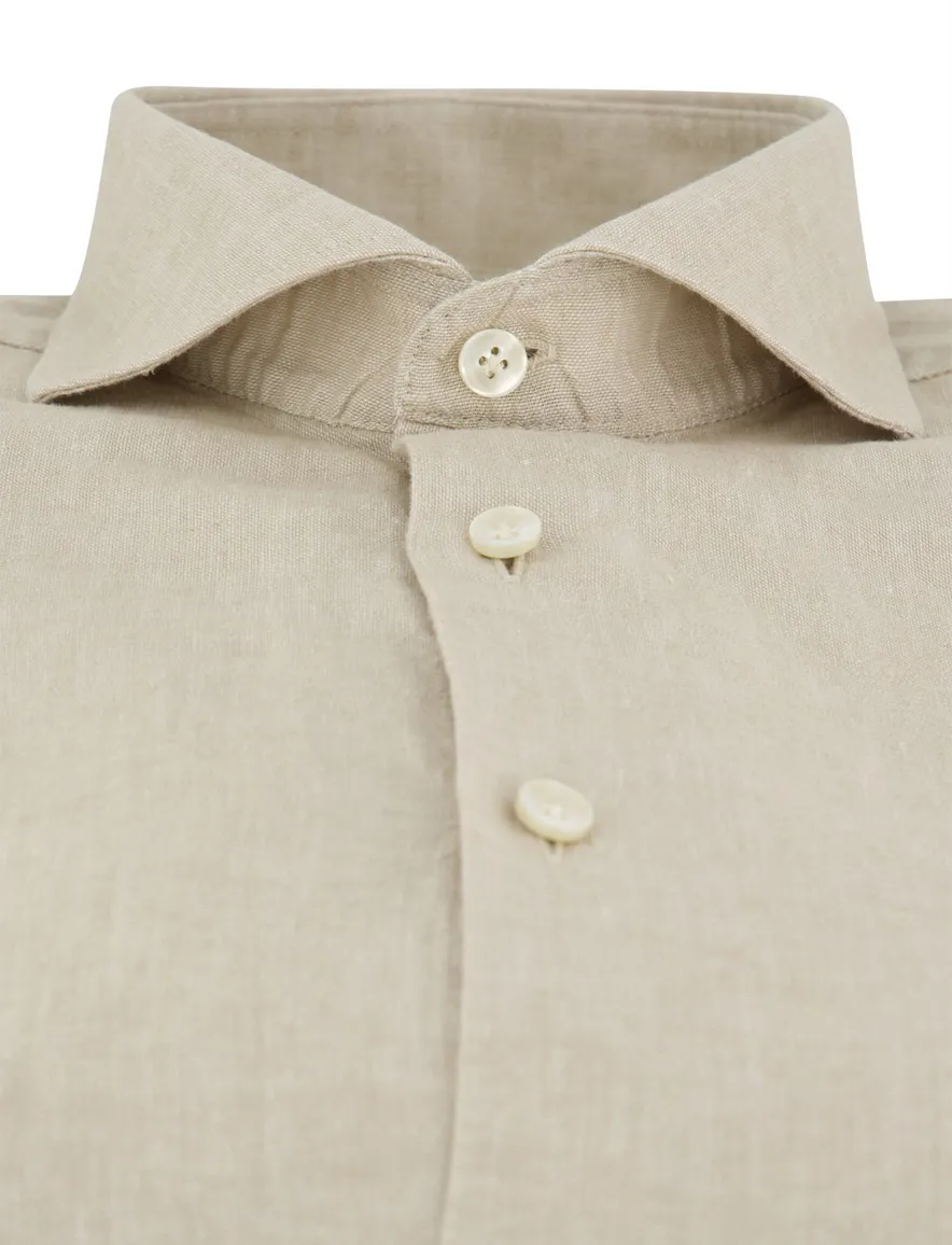 John Miller Slim Fit overhemd beige ml 7