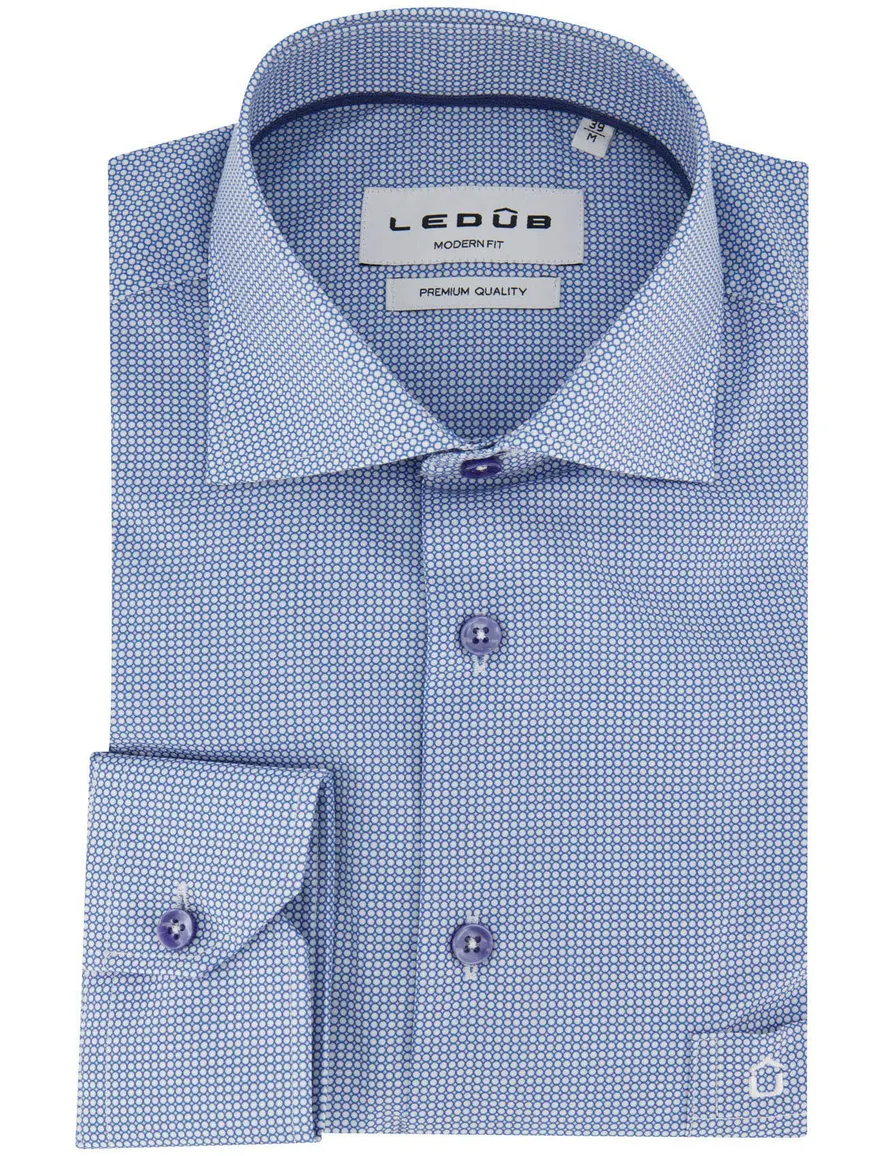 Overhemd Ledub blauw 702147-16