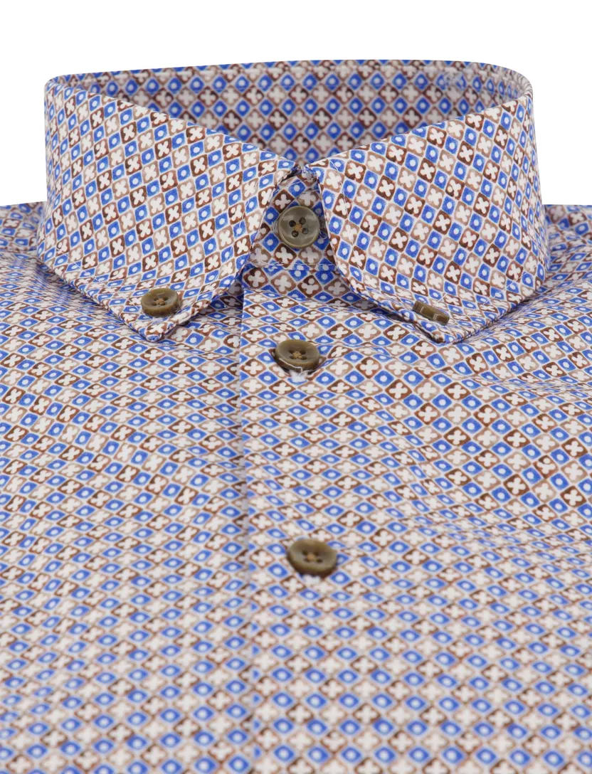 Overhemd Ledub Modern Fit blauw