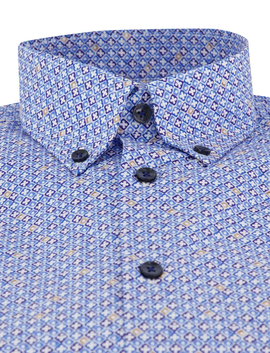 Overhemd Ledub blauw 702154-14