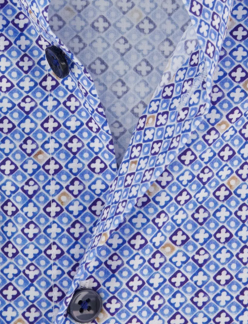Overhemd Ledub Modern Fit blauw