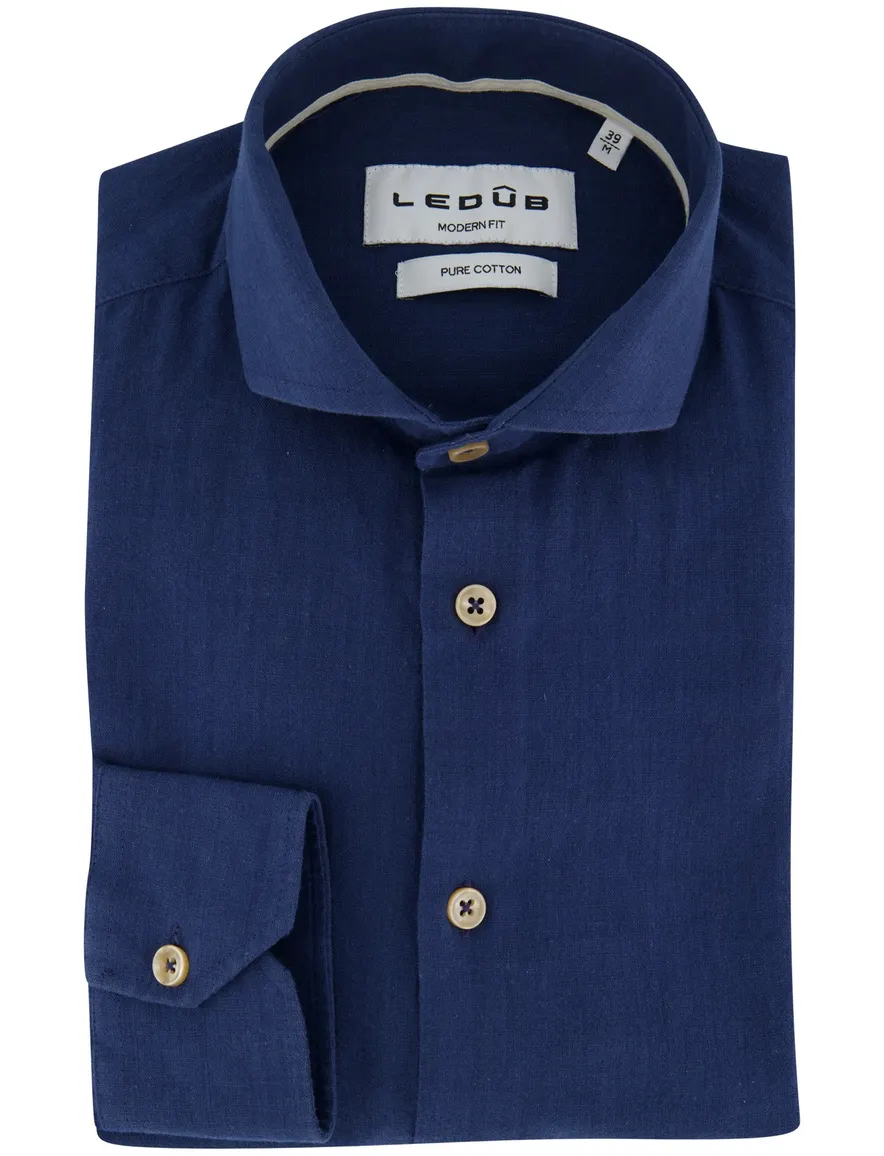 Overhemd Ledub donkerblauw 702190-19
