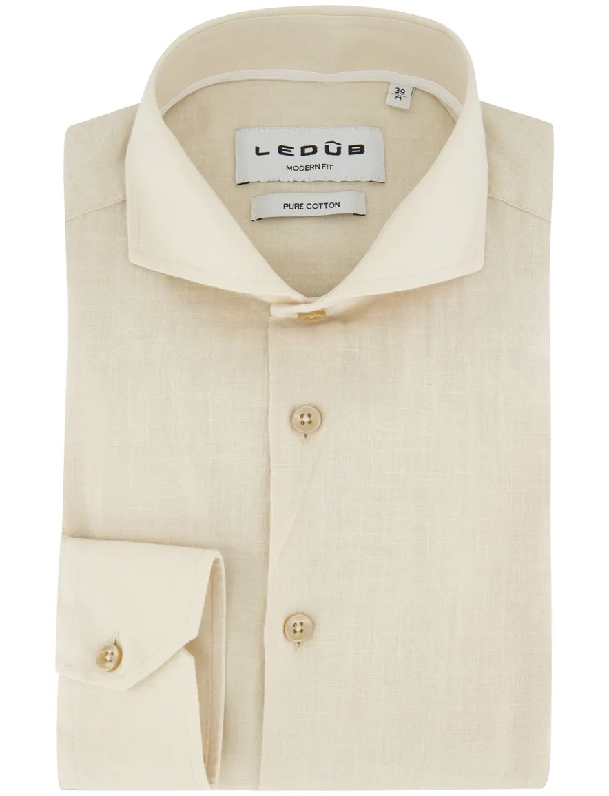 Overhemd Ledub beige 702190-62