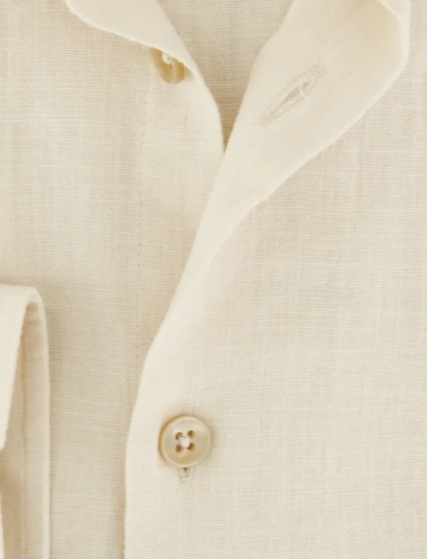 Overhemd Ledub Modern Fit beige