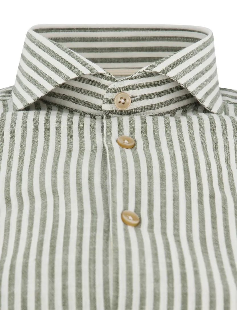 Overhemd Ledub Modern Fit groen