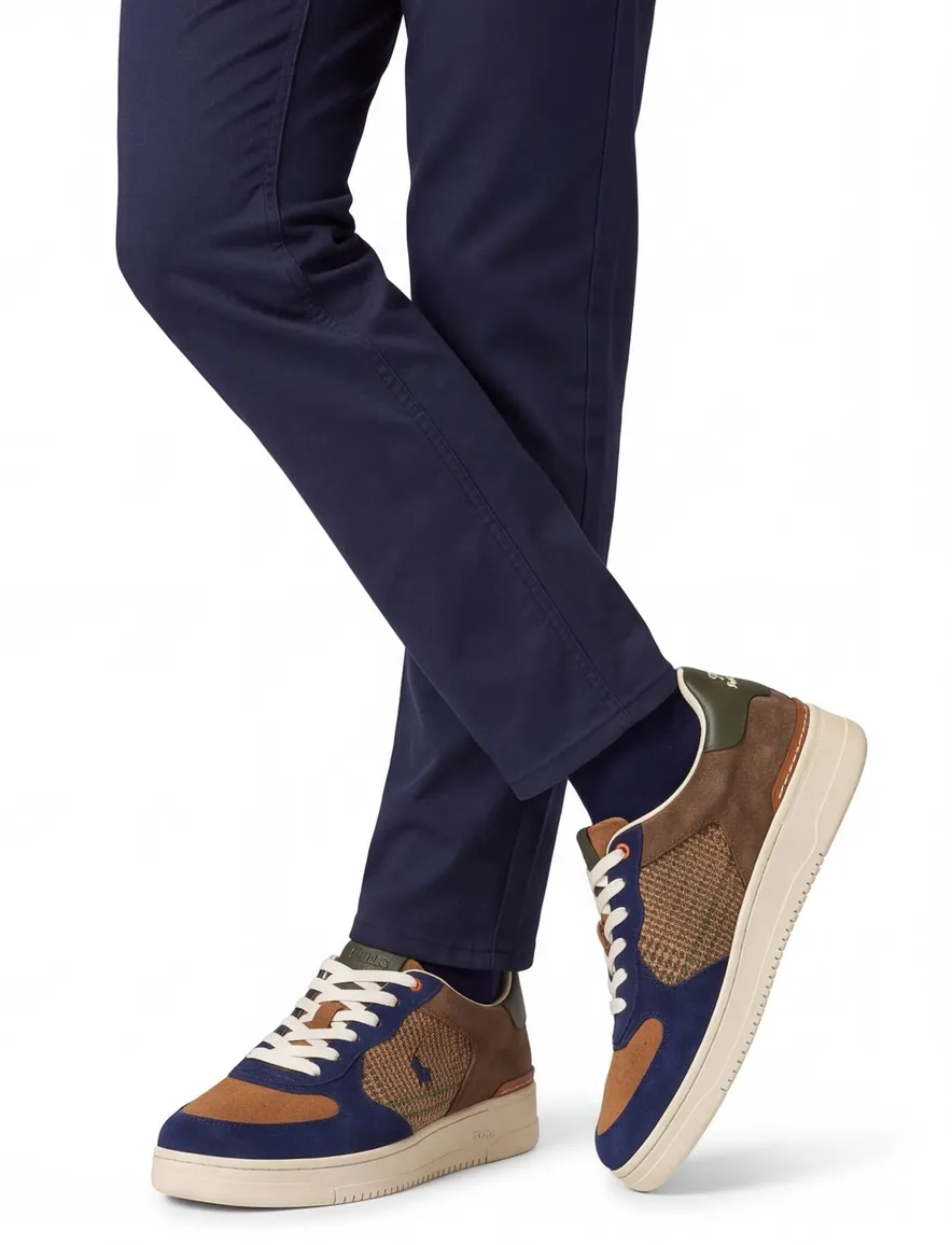 Polo Ralph Lauren sneakers bruin leer