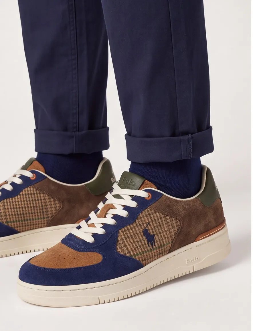 Polo Ralph Lauren sneakers bruin leer