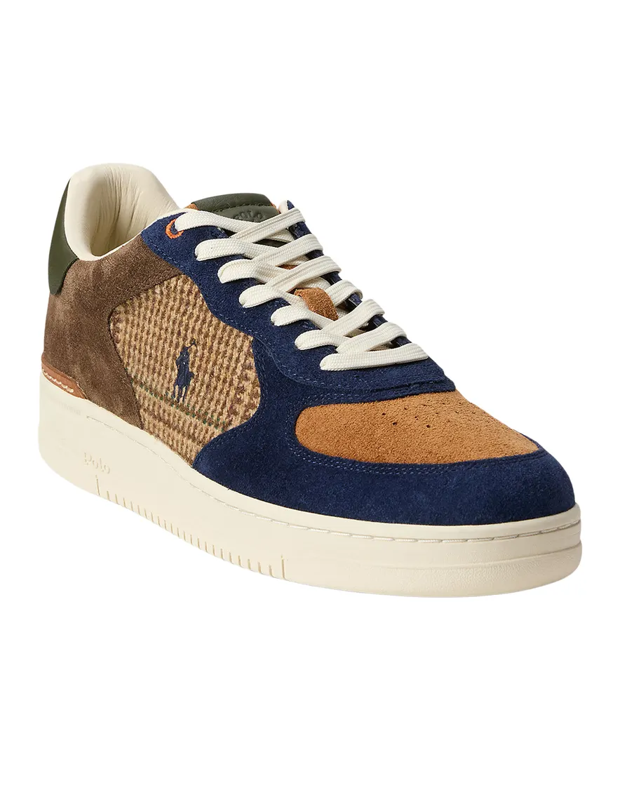 Polo Ralph Lauren sneakers bruin leer