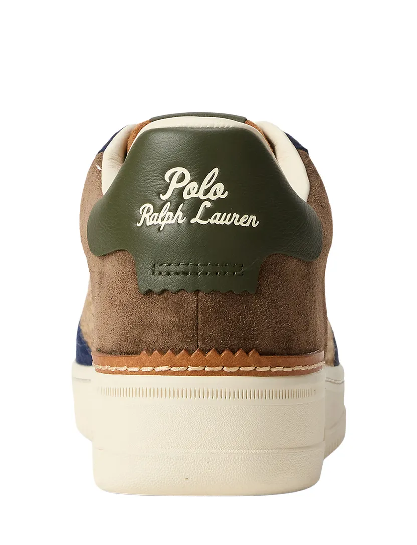 Sneakers Polo Ralph Lauren bruin leer winter