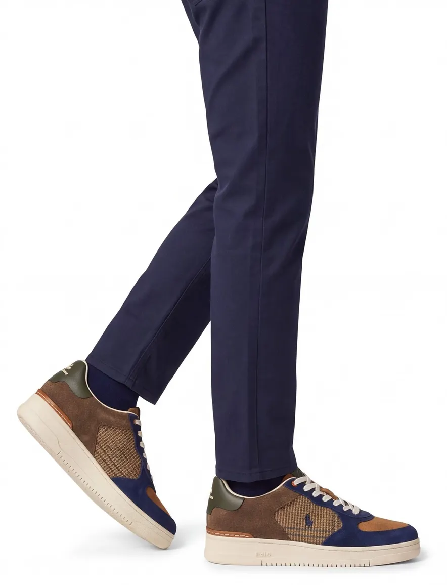 Polo Ralph Lauren sneakers bruin leer