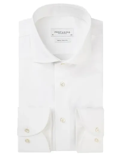 Profuomo Overhemd Profuomo slim fit cutaway boord