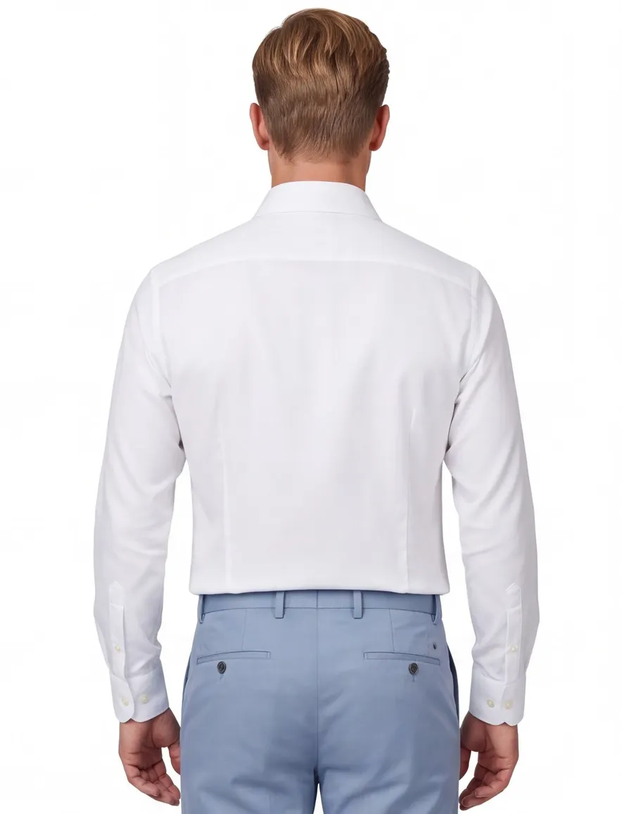 Profuomo Royal twill overhemd wit