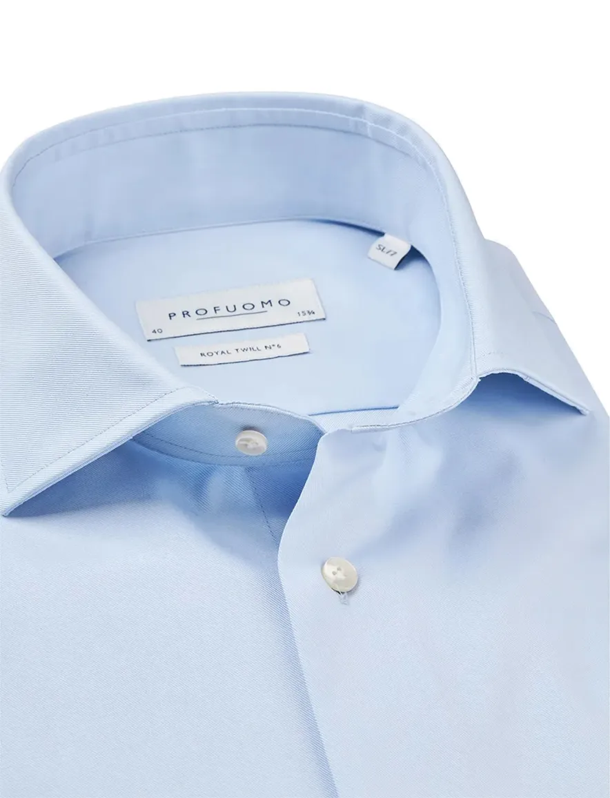 Profuomo lichtblauw overhemd royal twill