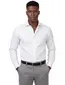 Profuomo twill mouwlengte 7 overhemd wit dubbele manchet