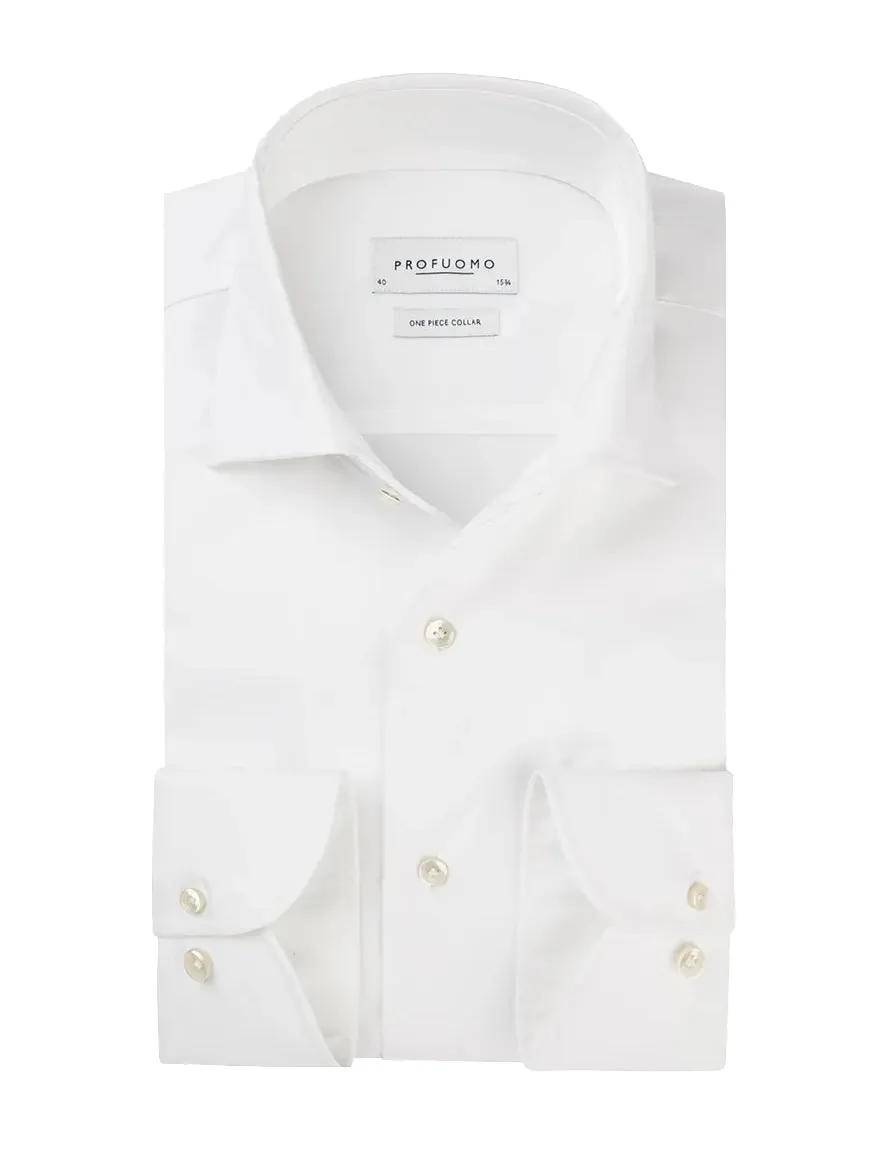 Profuomo Royal twill overhemd wit