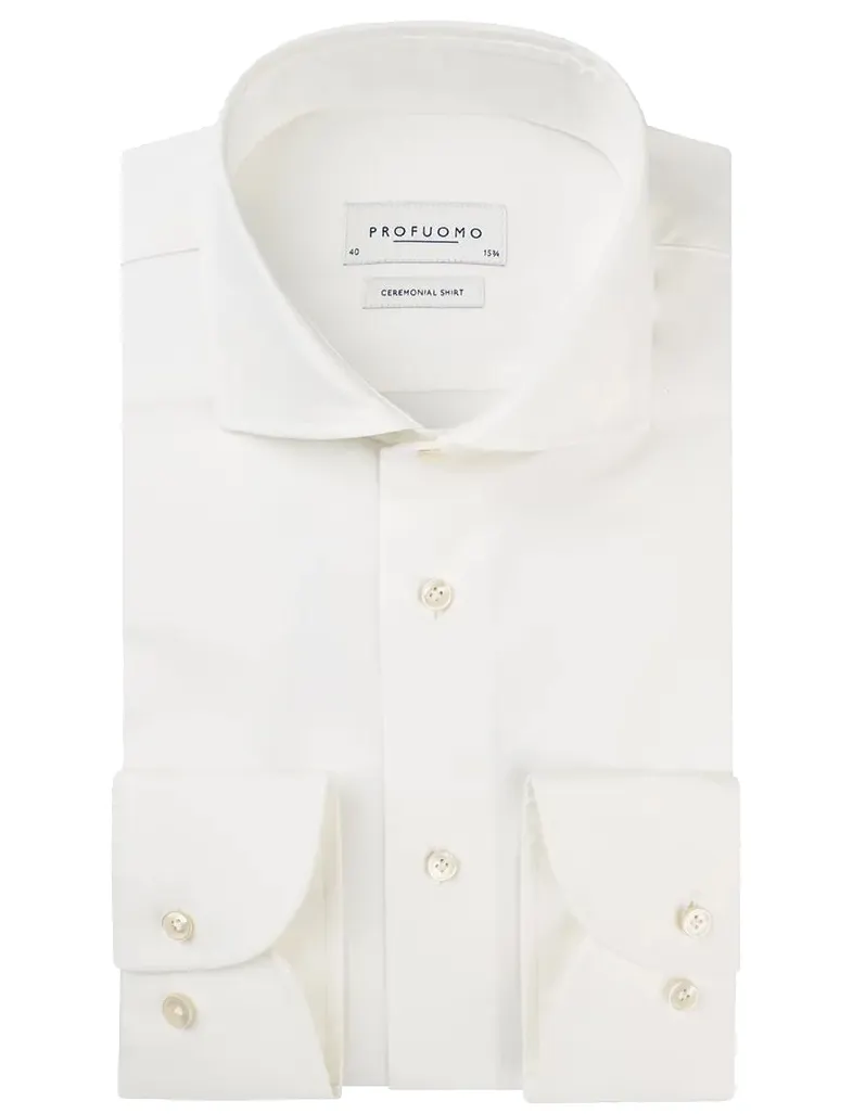 Profuomo ceremonial overhemd wit