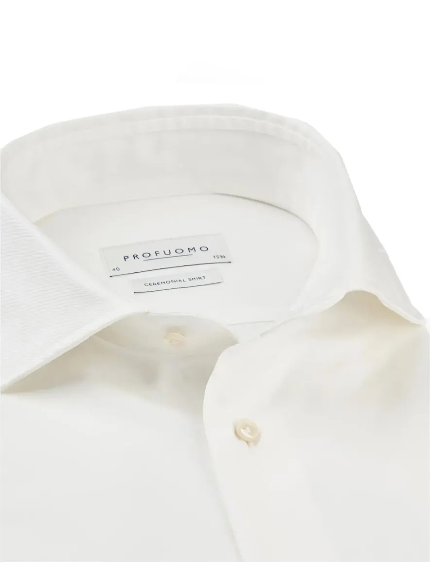 Profuomo ceremonial overhemd wit