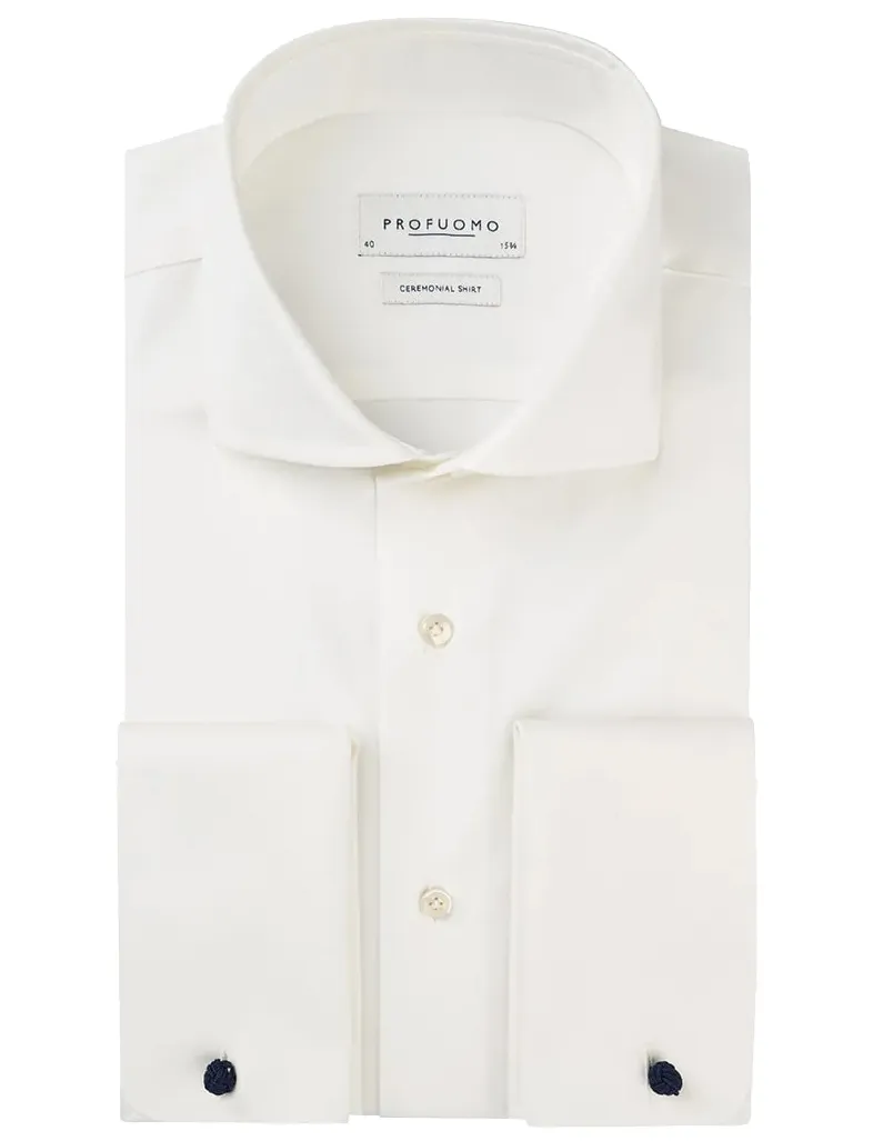 Overhemd wit Profuomo ceremonial slim fit