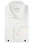 Profuomo overhemd off white dubbele manchet twill