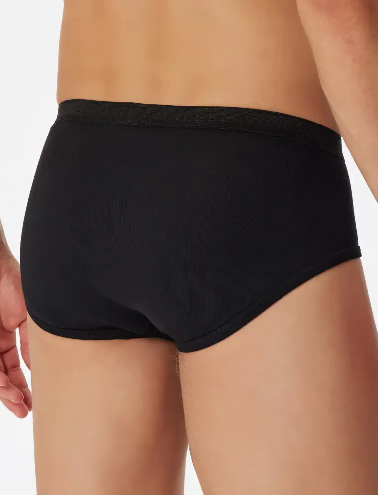 Ondergoed Schiesser Original Classics zwart elastisch