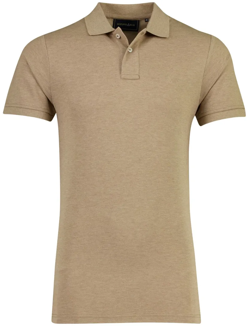 Poloshirt Scotland Blue bruin 100% katoen