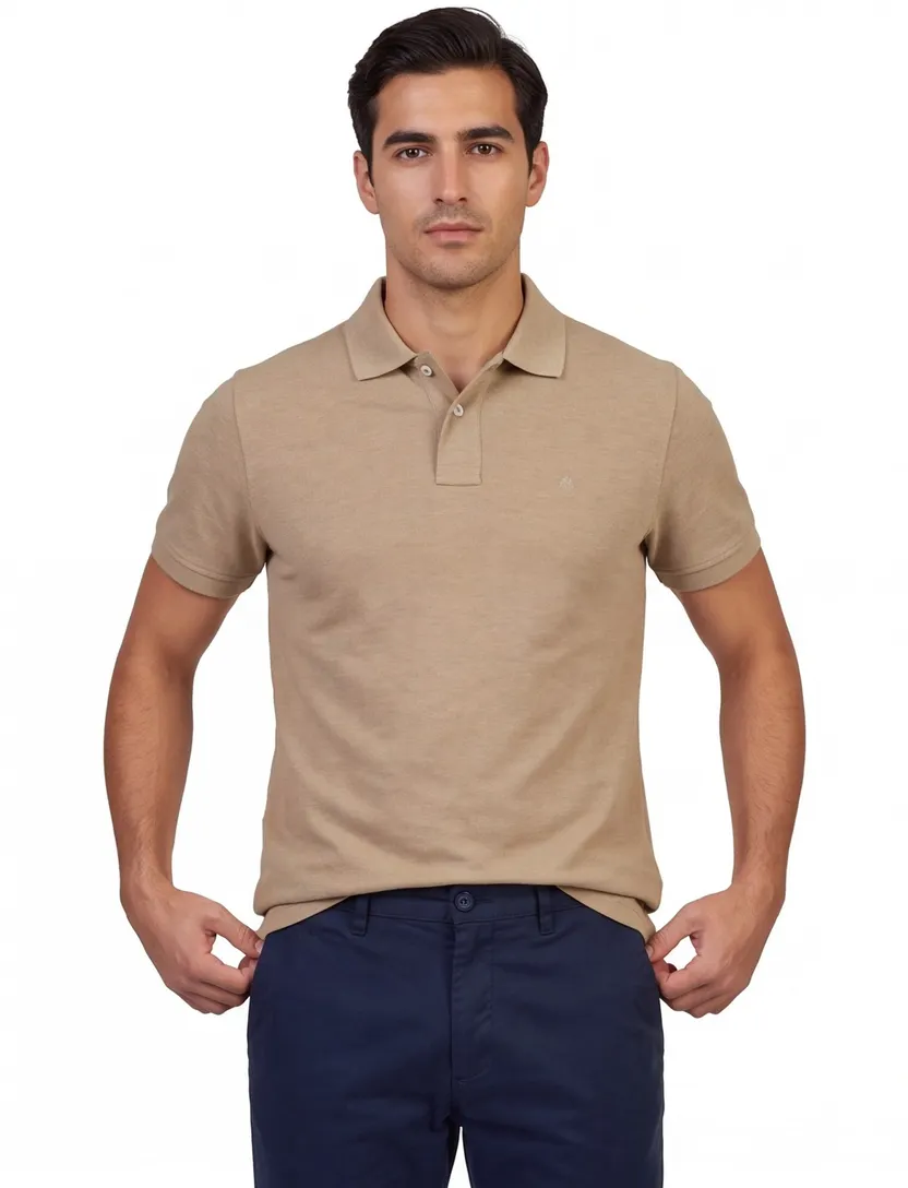 Poloshirt Scotland Blue bruin 100% katoen