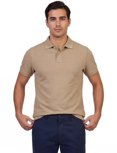 Scotland Blue Poloshirt Scotland Blue bruin katoen