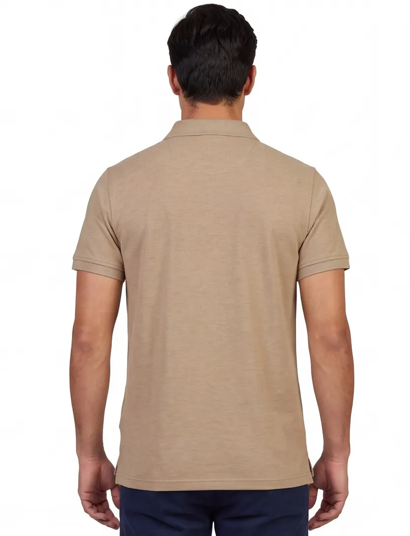 Poloshirt Scotland Blue bruin 100% katoen