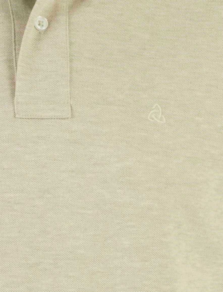 Scotland Blue Fang poloshirt beige pique