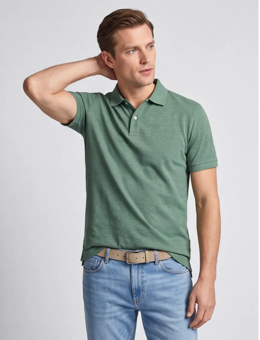 Poloshirts Scotland Blue groen
